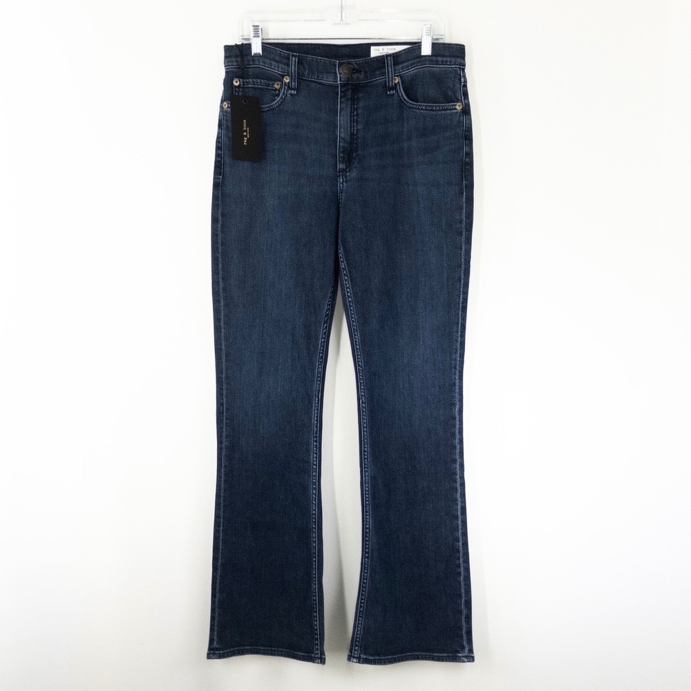 NEW Rag & Bone The Peyton Mid Rise Bootcut Jeans Women's 29 Rhinebeck Dark Wash